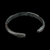 Roman Bronze Decorated Armilla Bracelet