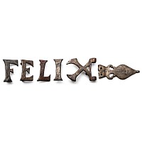 Roman Silver Military 'Use This with Good Fortune' Belt Mount Group
