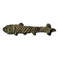 Byzantine Bronze Fish Pendant
