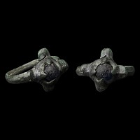 Migration Period Bronze Ring with Cabochon