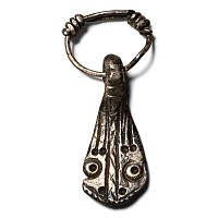 Viking Age Silver Duck Foot Pendant