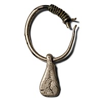 Viking Age Silver Axehead Pendant