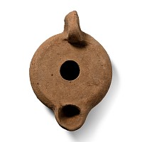 Large Roman Terracotta Oil Lamp