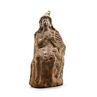 Greek Terracotta Seated Pan