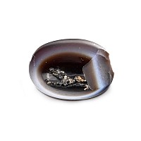 Roman Eye Agate Intaglio with Running Dog