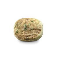 Egyptian Faience Scaraboid with Hieroglyphs