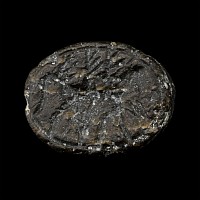 Western Asiatic Black Stone Scaraboid with Walking Horse
