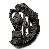 Medieval Pewter Pilgrim's Badge of Archbishop Thomas Becket