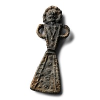 Medieval Pewter Pilgrim's Badge with St. Sitha