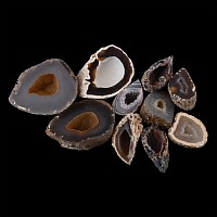 Collection of Ten [10] Cut and Polished Assorted Agate Geode Halves