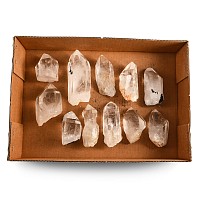 A Collection of Very Large Rock Crystal Mineral Specimens