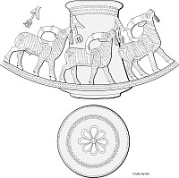 Elamite Silver Beaker with Three Ibexes