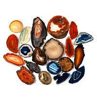 Collection of Twenty [20] Cut and Polished Agate Geode Slices