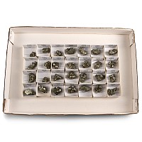 Collection of Twenty-Eight [28] Boxed Peruvian Pyrite Crystal Specimens