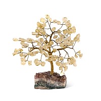 Quartz Gem Tree on Amethyst Crystal Geode Section