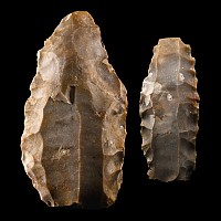 Very Large Stone Age Flint Core Group