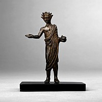 Etruscan Bronze Votive Figure of Genius Sacrificulus