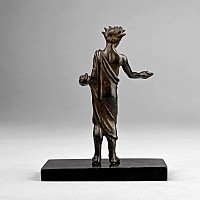 Etruscan Bronze Votive Figure of Genius Sacrificulus