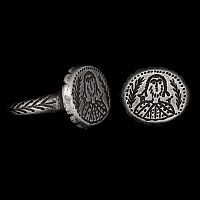 Byzantine Silver Ring with Bust