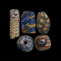 Roman Millefiori Glass Bead and Inlay Group