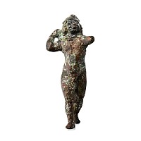 Roman Cupid Bronze Statuette Reaching for Arrows