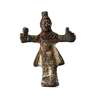 Roman Bronze Priest Statuette