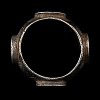Eastern Roman Silver Ring with Four Bezels