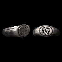 Roman Silver Ring with Inscription