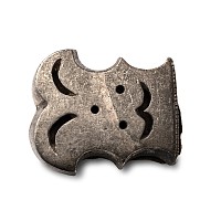 Byzantine Silver Bearded 'Hidden Face' Belt Mount