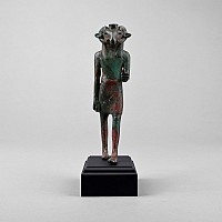 Egyptian Bronze Figure of Khnum, the Creator God