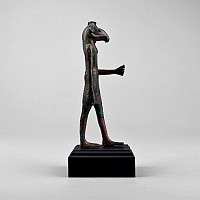 Egyptian Bronze Figure of Khnum, the Creator God