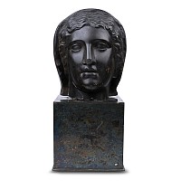 Stone Head of a Goddess