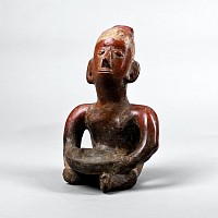 Colima Culture Terracotta Seated Figure