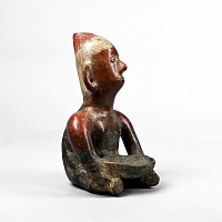 Colima Culture Terracotta Seated Figure