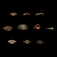 Roman to Byzantine Bronze Ring Group