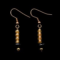 Roman Bead Earring Pair