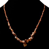 Bactrian Carnelian and Agate Bead Necklace String