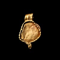 Western Asiatic Sun-Disc Gold Pendant