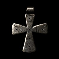 Medieval Silver Cross Pendant