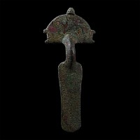 Visigothic Radiate-Headed Bronze Bow Brooch