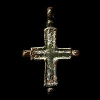 Byzantine Bronze Cross Pendant