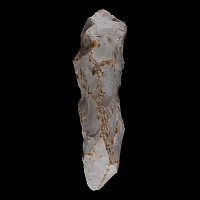 Large Stone Age Salisbury Adze in Grey-White Knapped Flint