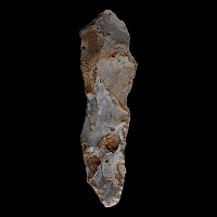Large Stone Age Salisbury Adze in Grey-White Knapped Flint