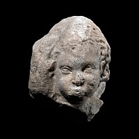 Roman Marble Head of a Putto
