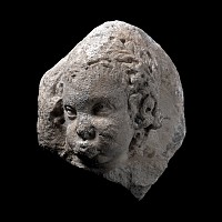 Roman Marble Head of a Putto