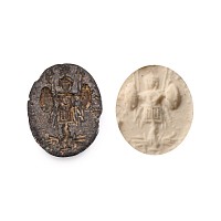 Roman Black Gemstone with Tropaeum