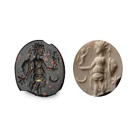 Roman Heliodore Gemstone with Mars