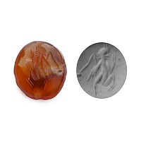 Roman Carnelian Gemstone with Insect