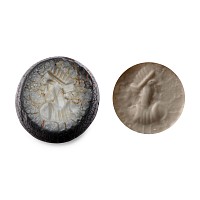 Roman Agate Gemstone with Female Bust