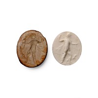 Roman Jasper Gemstone with Advancing Figure